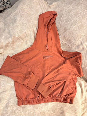 H&M Graphic Hoodie in Brown
